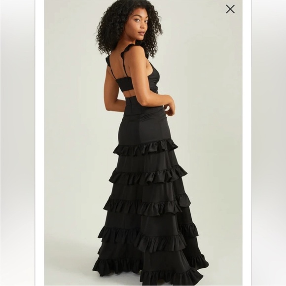 Altar’s State Black Ruffle Dress - Picture 1 of 4